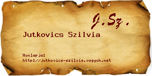 Jutkovics Szilvia névjegykártya